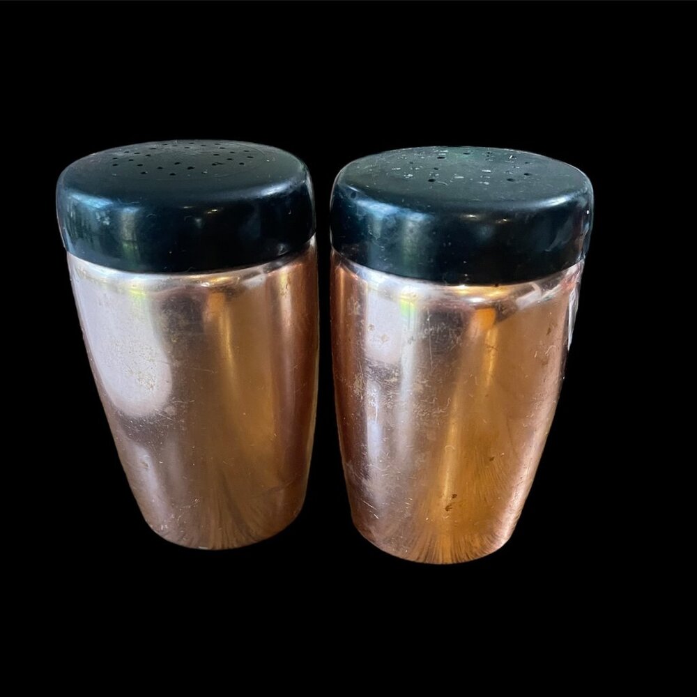 Vintage West Bend Aluminum Salt & Pepper Shakers
